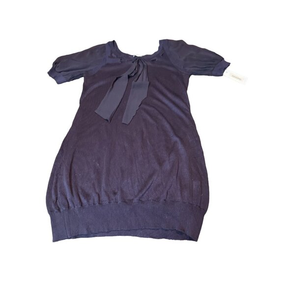 Stella McCartney Womens Silk Blend Dress Size 4 Purple With Bow Detail Made In C - Picture 2 of 9